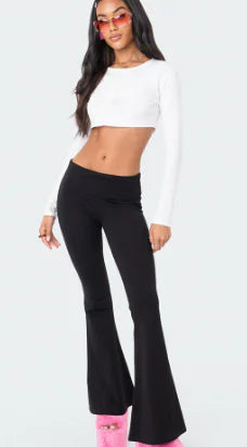 Low Waist Flare Pants for Woman