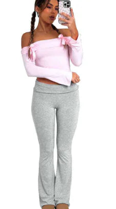 Low Waist Flare Pants for Woman