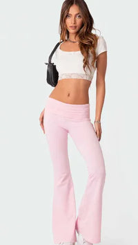 Low Waist Flare Pants for Woman